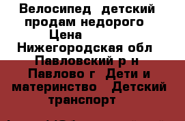 Велосипед (детский) продам недорого › Цена ­ 2 500 - Нижегородская обл., Павловский р-н, Павлово г. Дети и материнство » Детский транспорт   